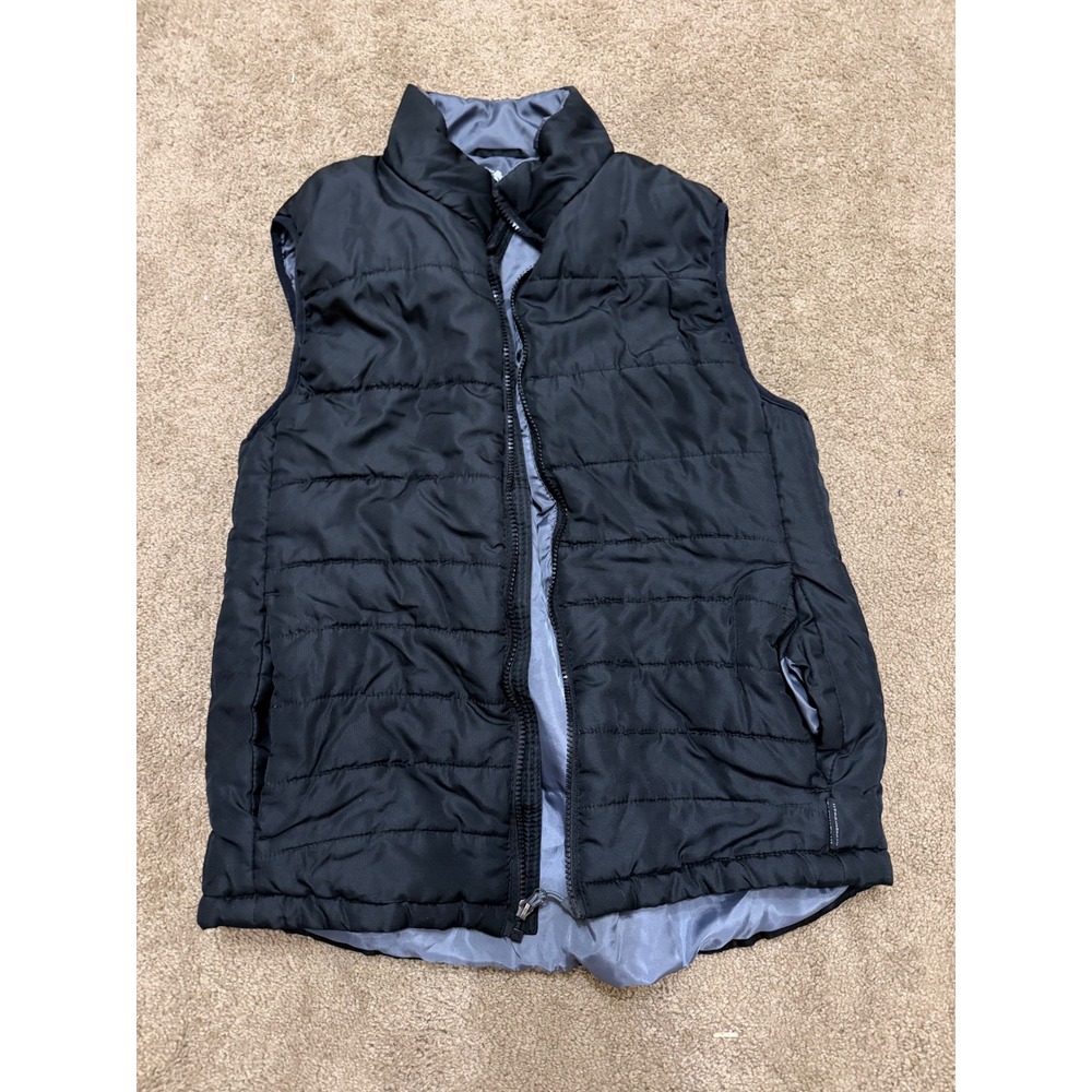 Pacific Trail Puffer Vest Mens Size S Black Excellent Quilted Full Zip 2F46817
